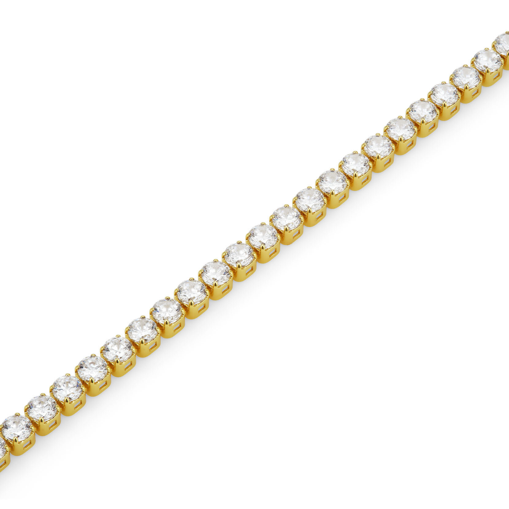 Crystal Gold Plated Tennis Bracelet