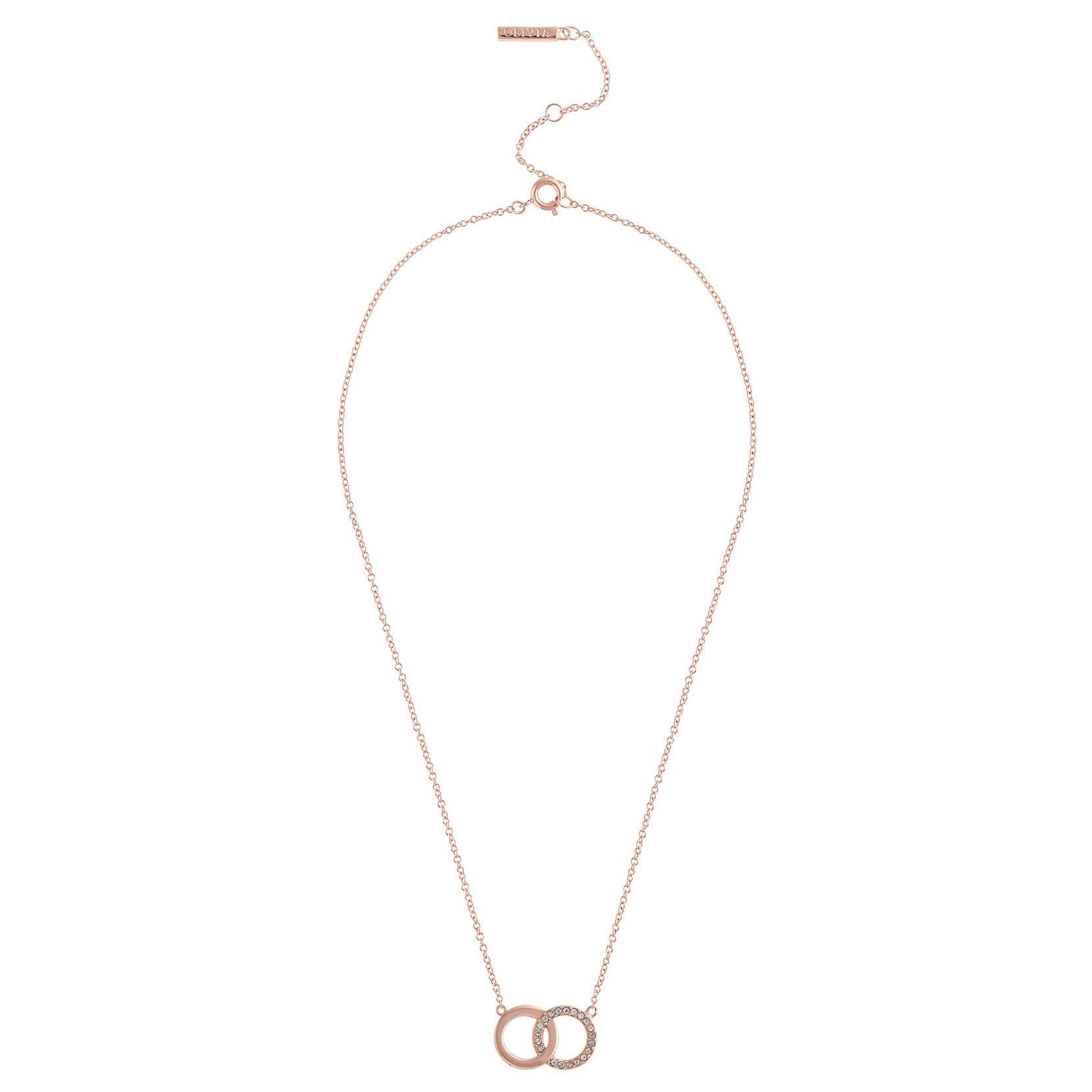 Rose Gold Interlink Necklace