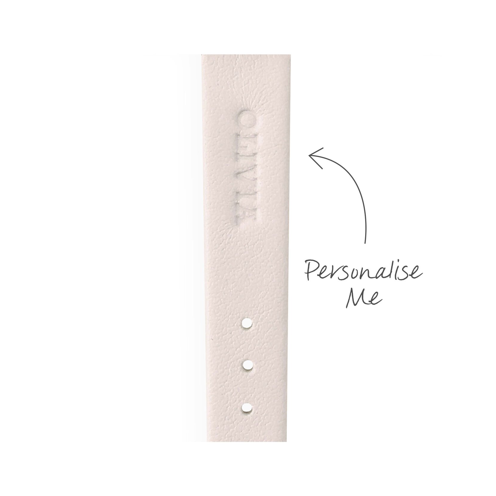 Montre blanc poudr&eacute; et or rose