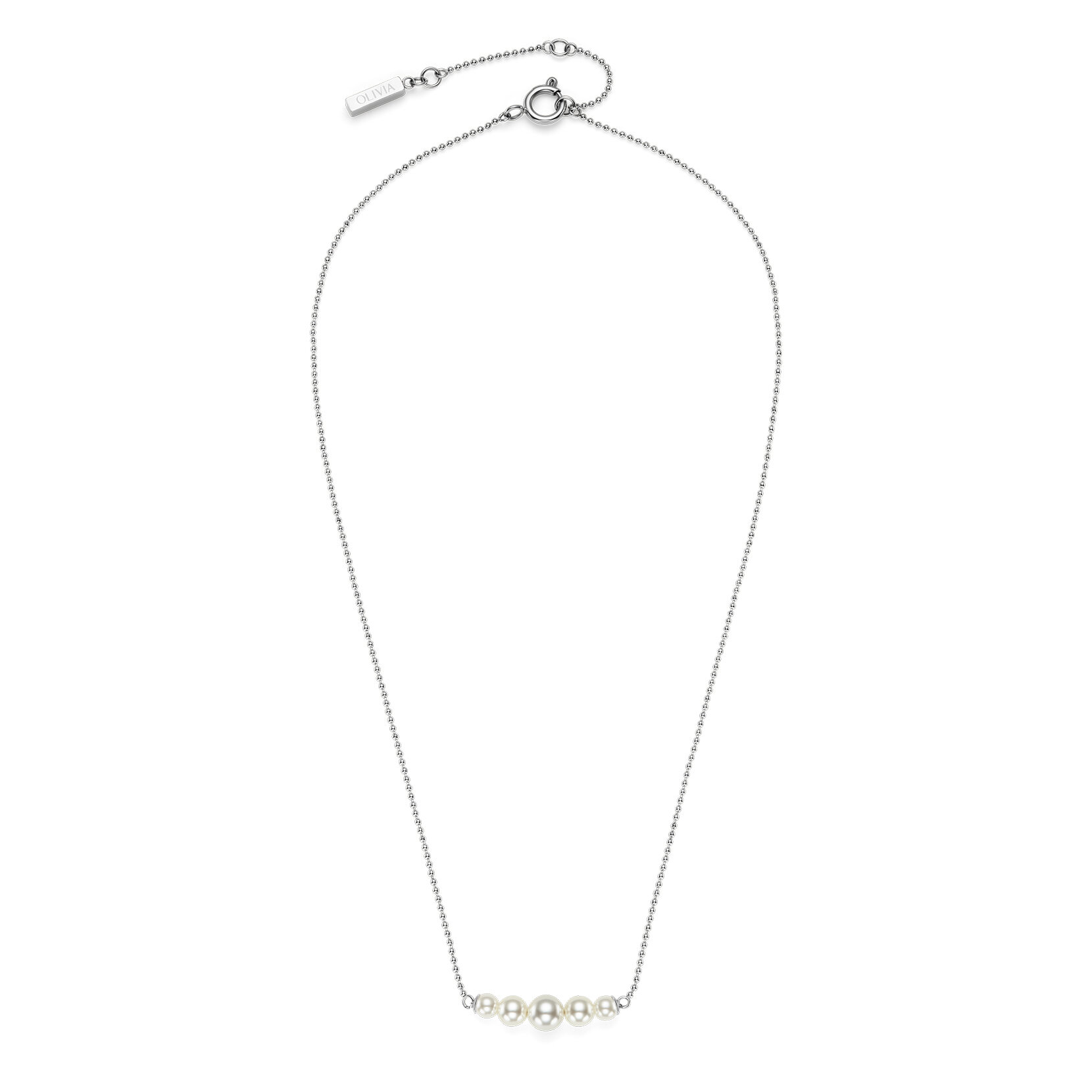 Collier Pearls & Beads Argent