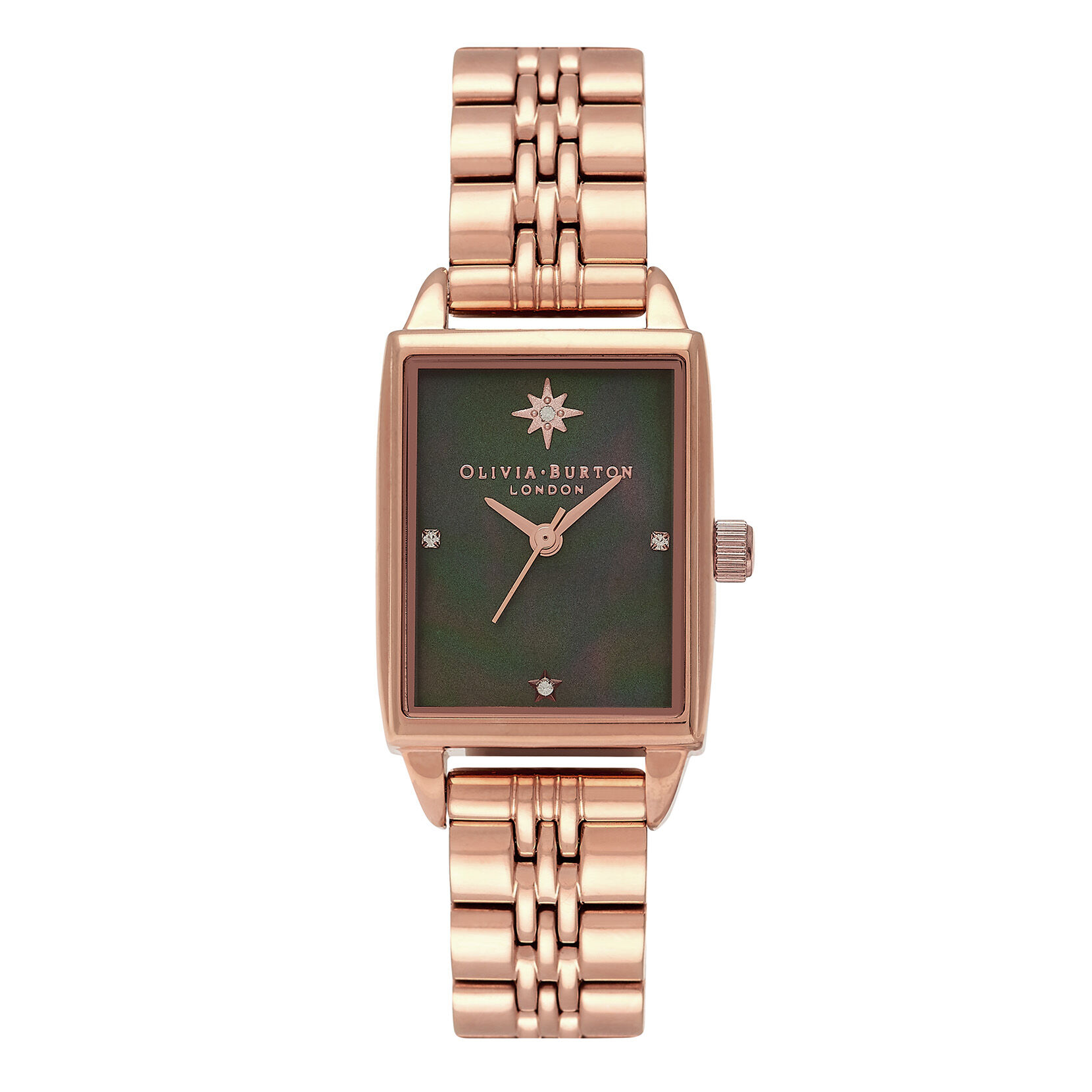 Montre Celestial à bracelet or rose et cadran nacre noire