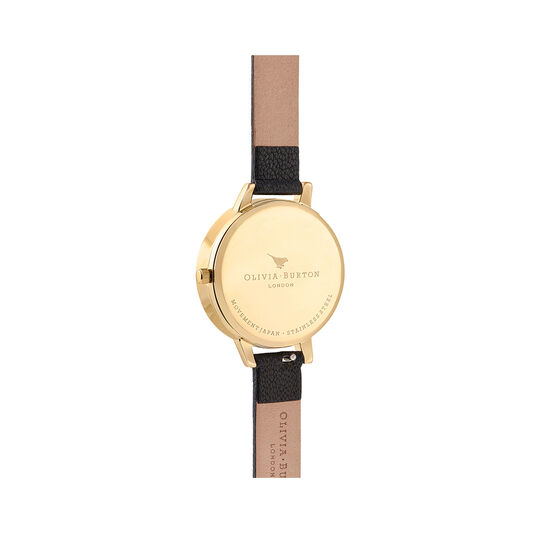 Celestial 3D Bee, Black & Gold Watch