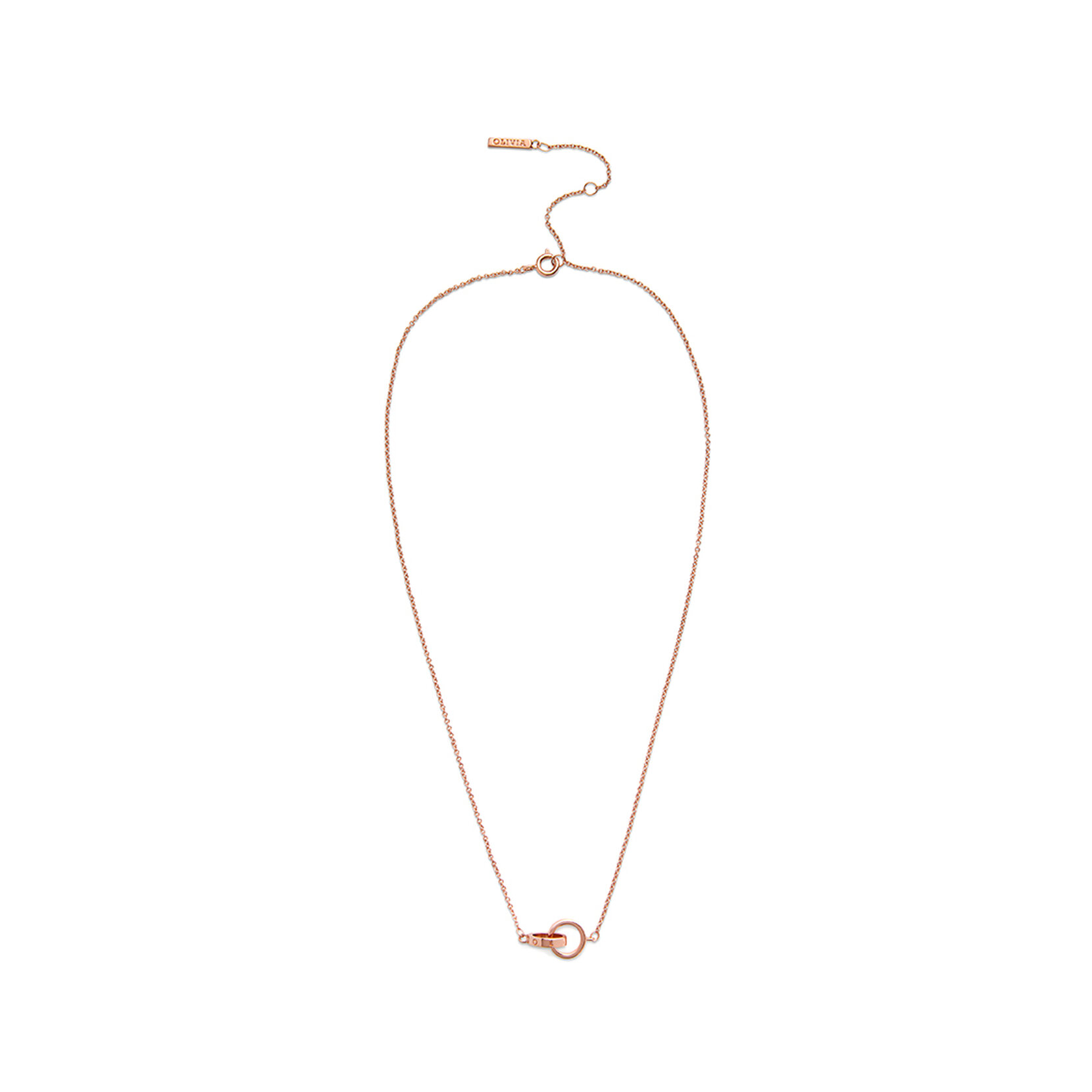 Rose Gold Interlink Necklace