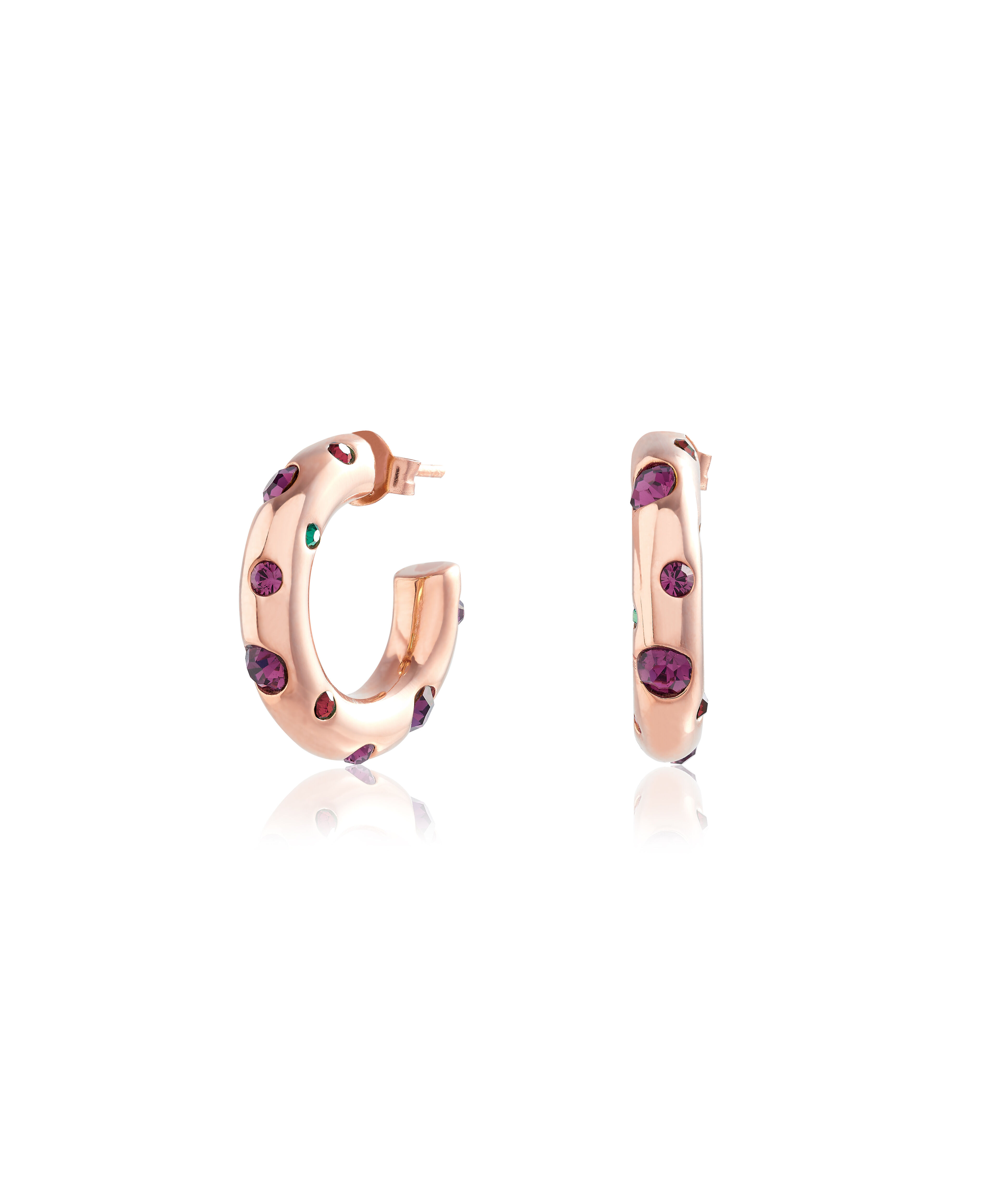 Rose gold online chunky hoops