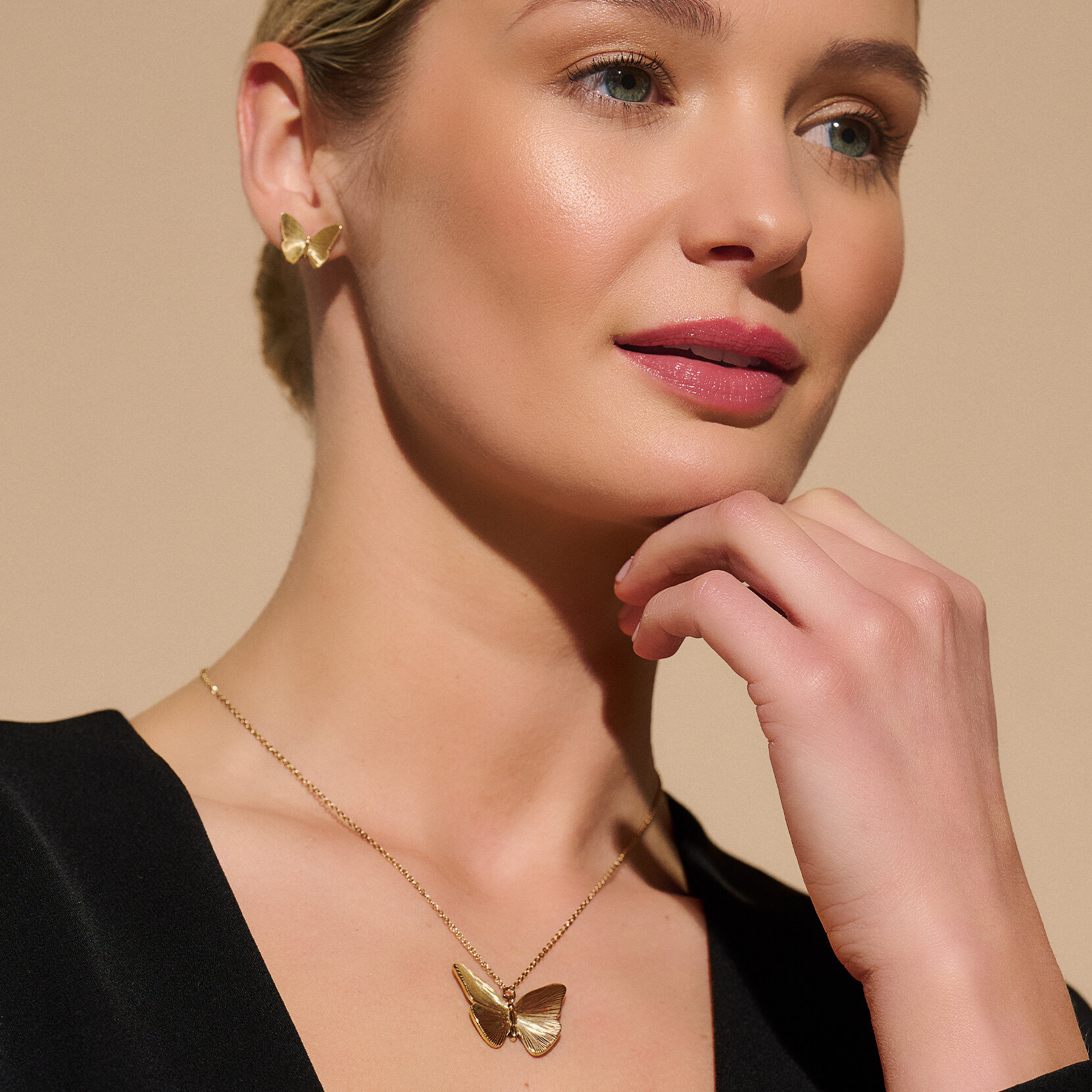 Butterfly Gold Necklace