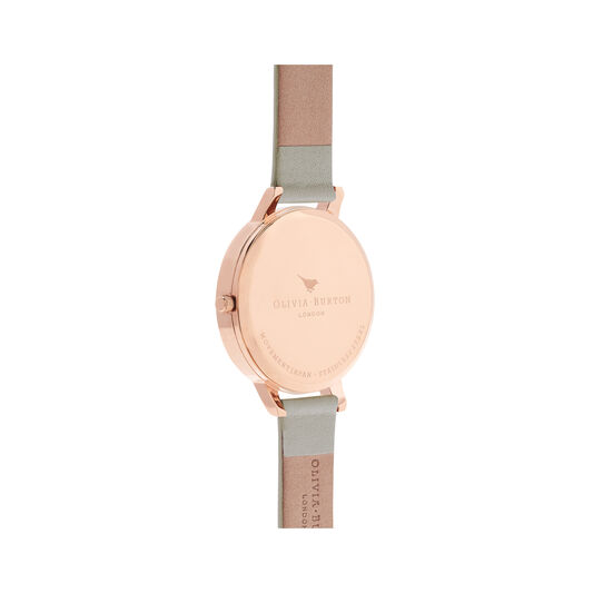 White Dial Grey & Rose Gold Watch