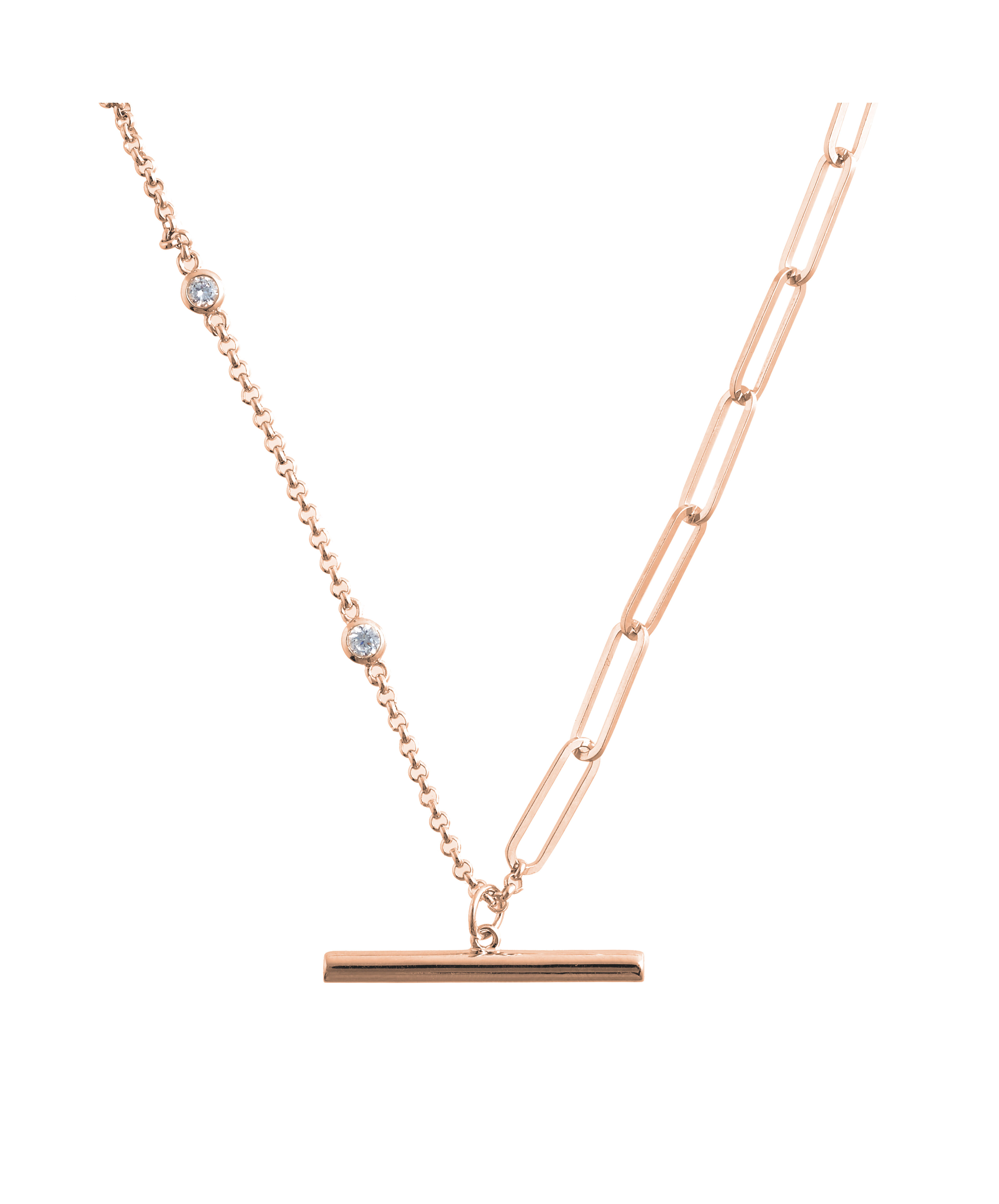 Olivia burton bejewelled t bar necklace sale