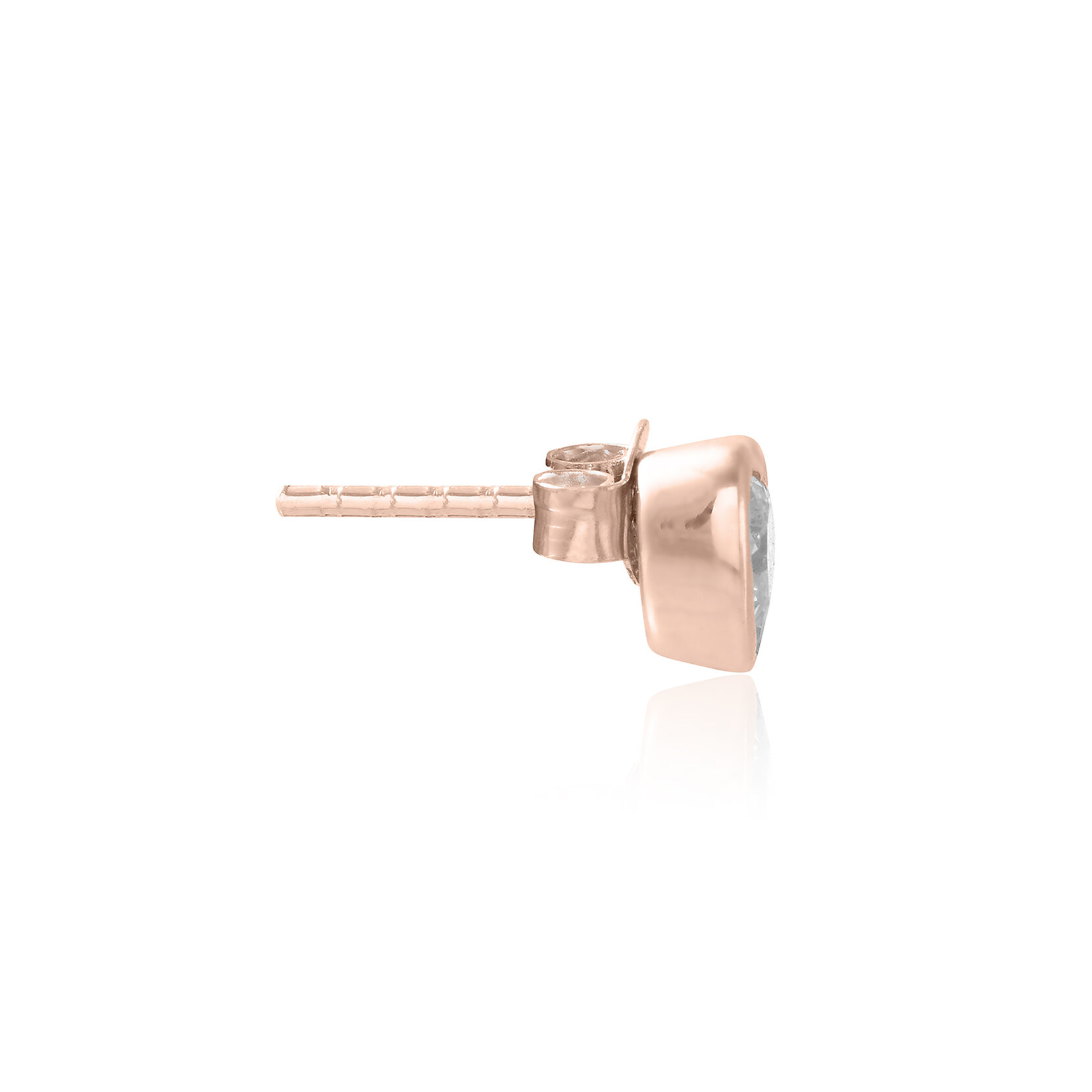 Clous d’oreilles Classic Crystal Heart or rose