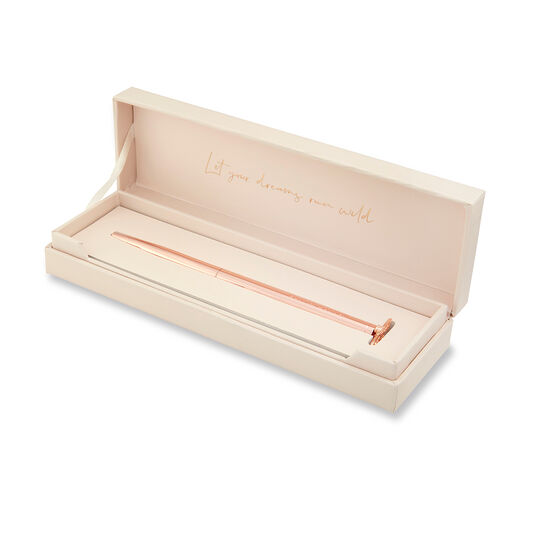 Celebration Bee Pen Crystal & Rose Gold
