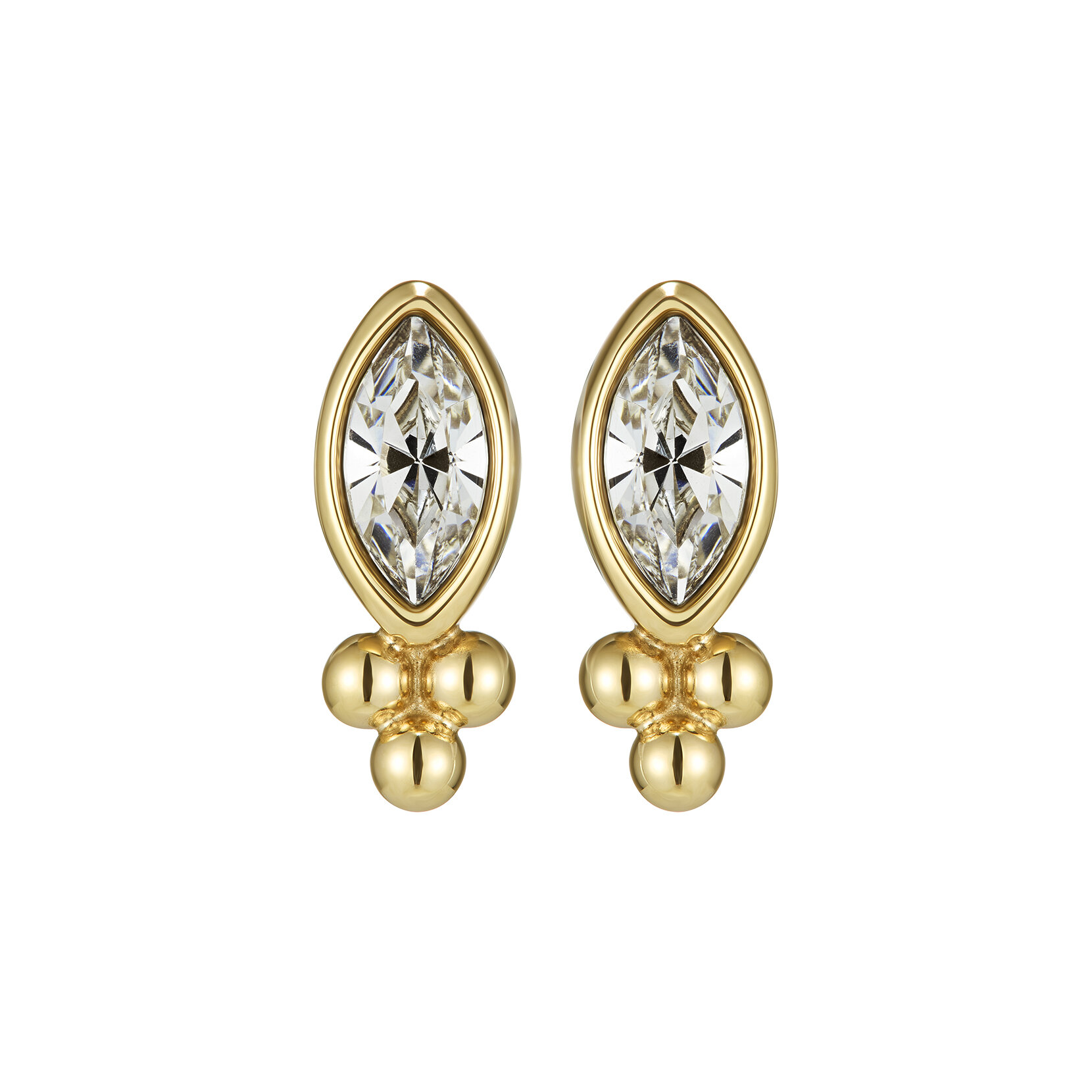 Dainty Gold Plated Stud Earrings