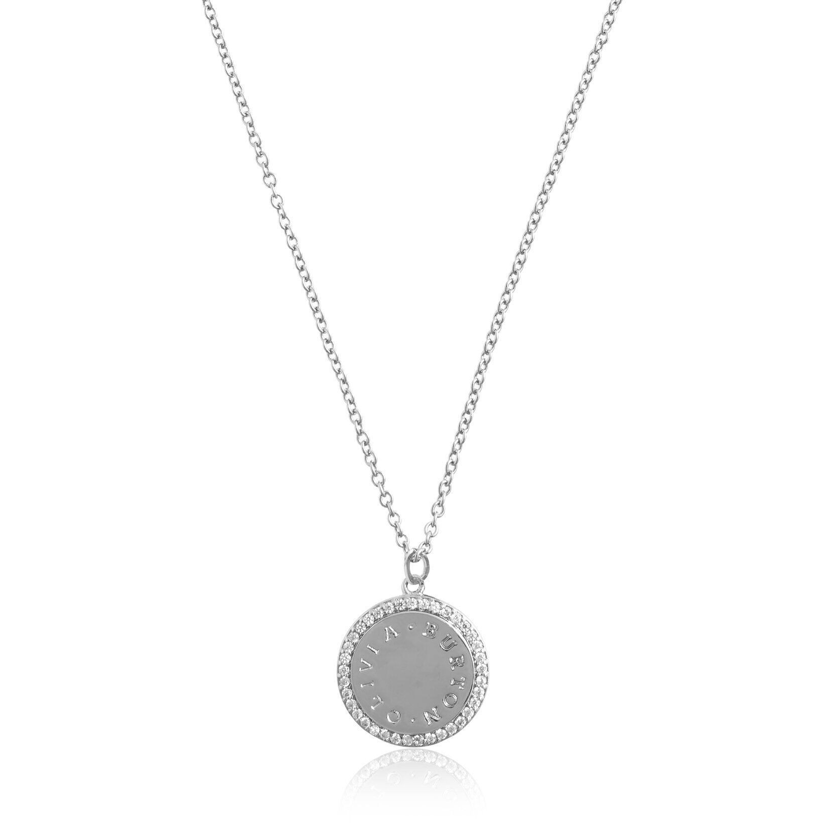 Silver Disc Necklace