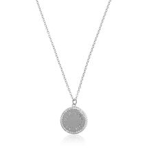 Silver Disc Necklace