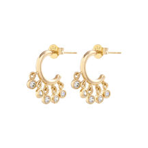 Gold Shaker Hoop Earrings