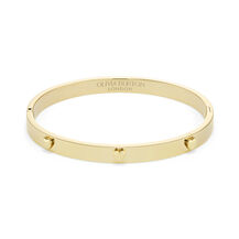 Mini Heart Gold Plated Bangle