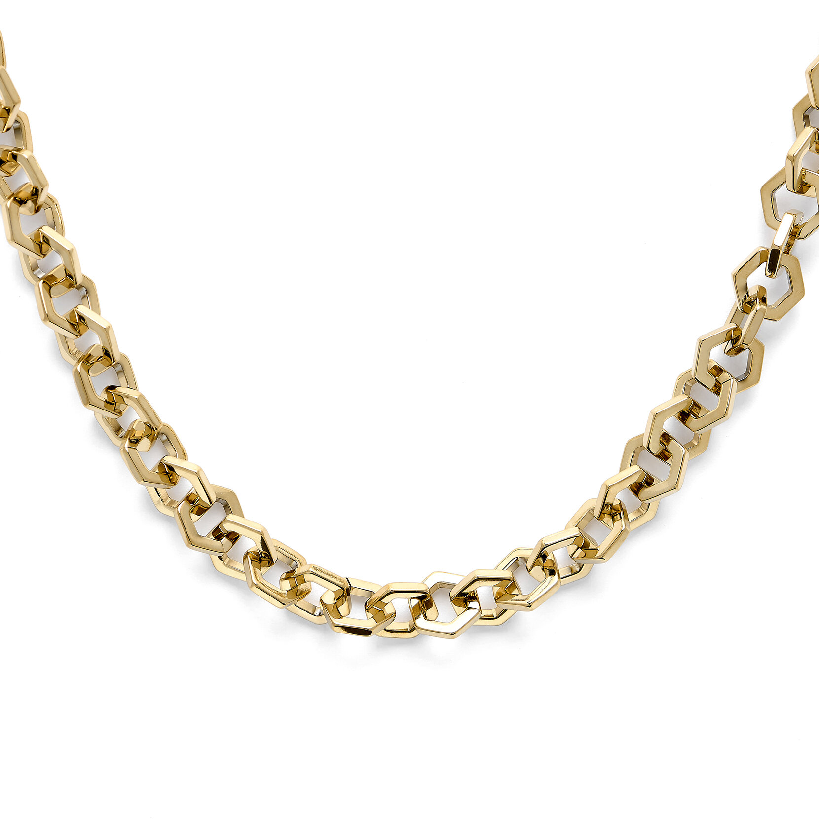 Collier maillon Nid d’abeille Or