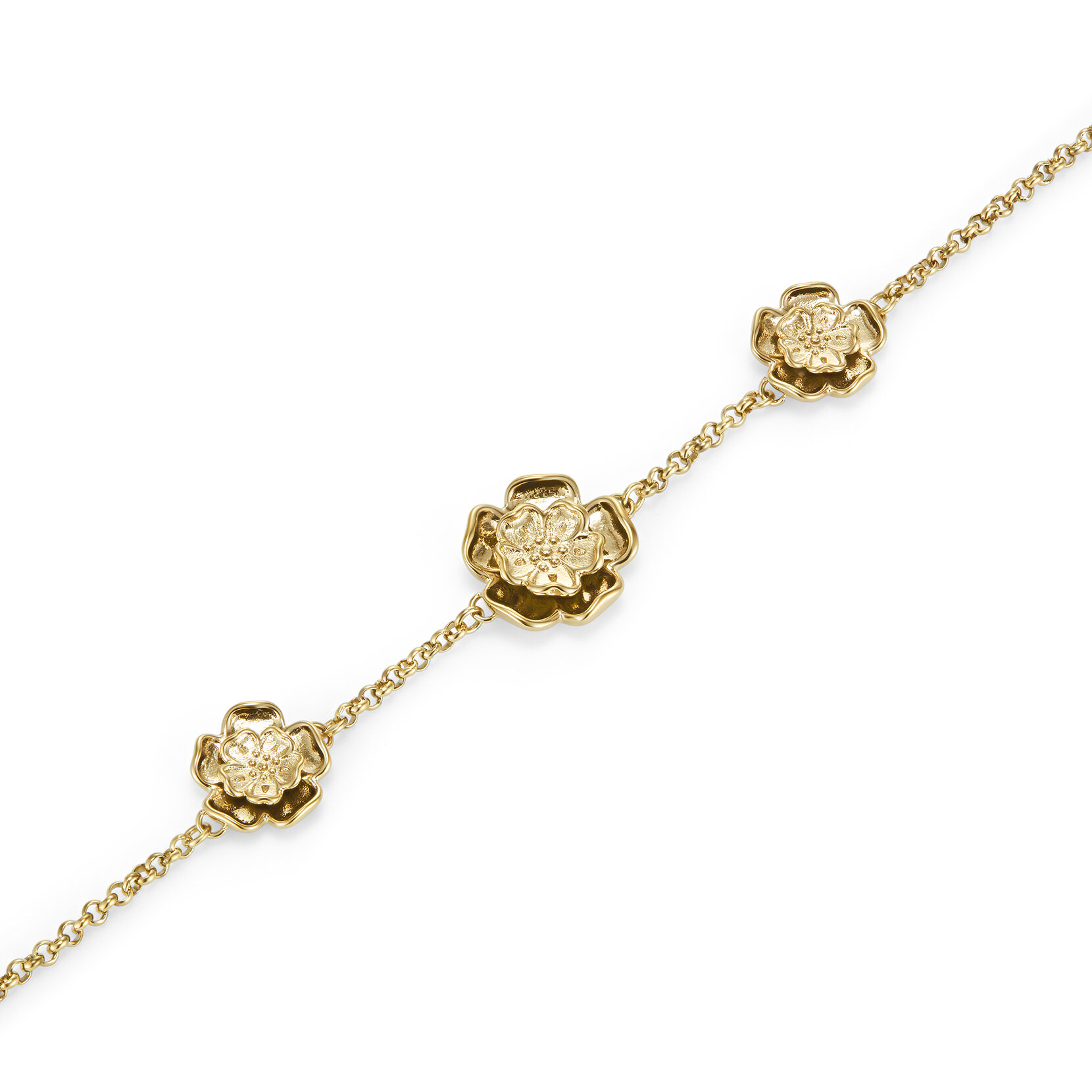 Tudor Rose Gold Plated Bracelet