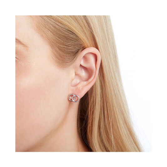 Classics Interlink Silver Earrings