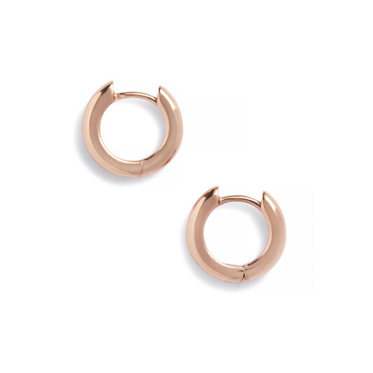Rose Gold Huggie Hoop Earrings