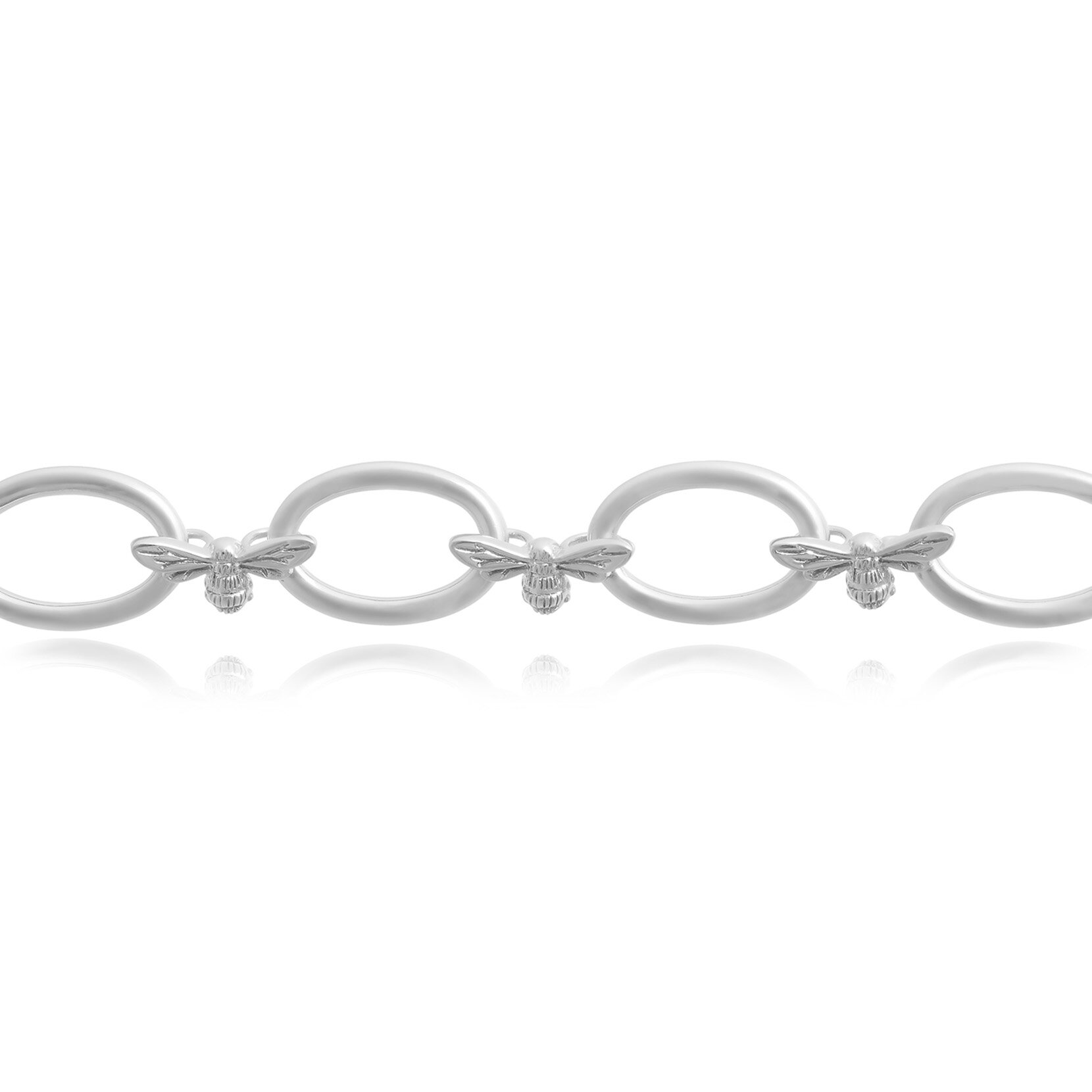 Bracelet Lucky Bee Chunky Link argent