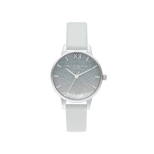 Wishing Wave Glitter Eco Friendly, Grey & Silver Watch