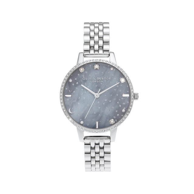 34mm Night Sky & Silver Bracelet Watch